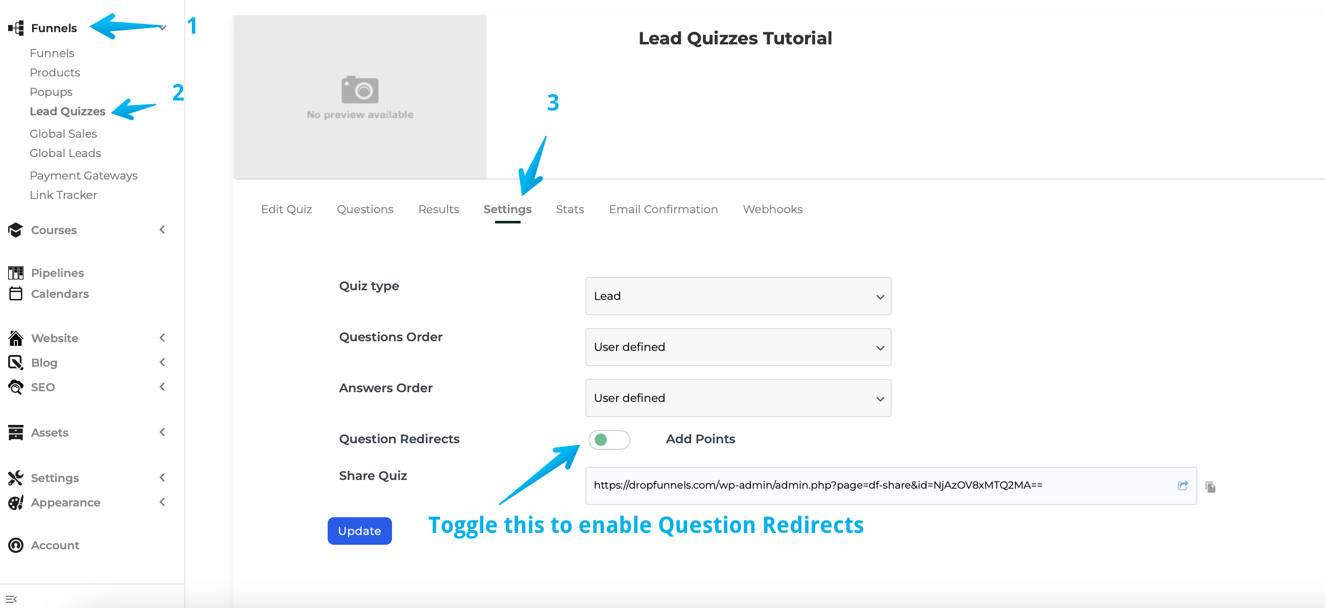 Monosnap Lead Quizzes ‹ COA Triage — WordPress 2023-05-29 05-42-33
