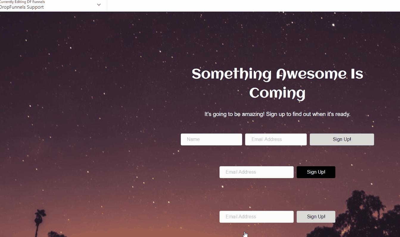 small devices responsive editing