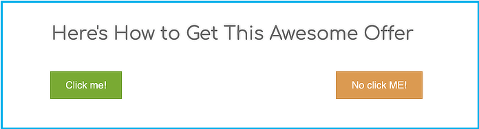 row containing a Heading module