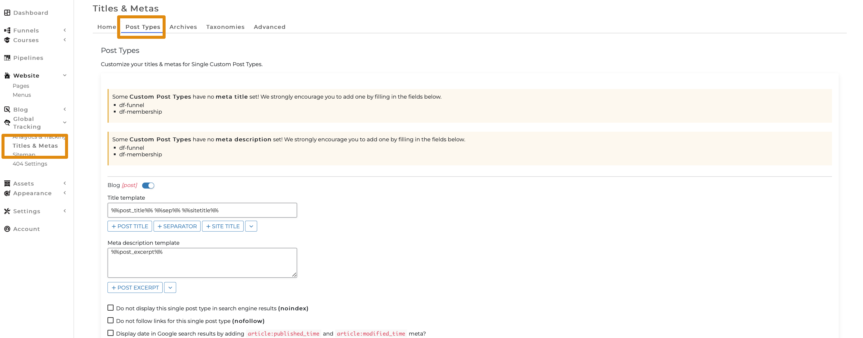 Monosnap Titles & Metas ‹ COA Triage — WordPress 2023-12-26 14-08-05