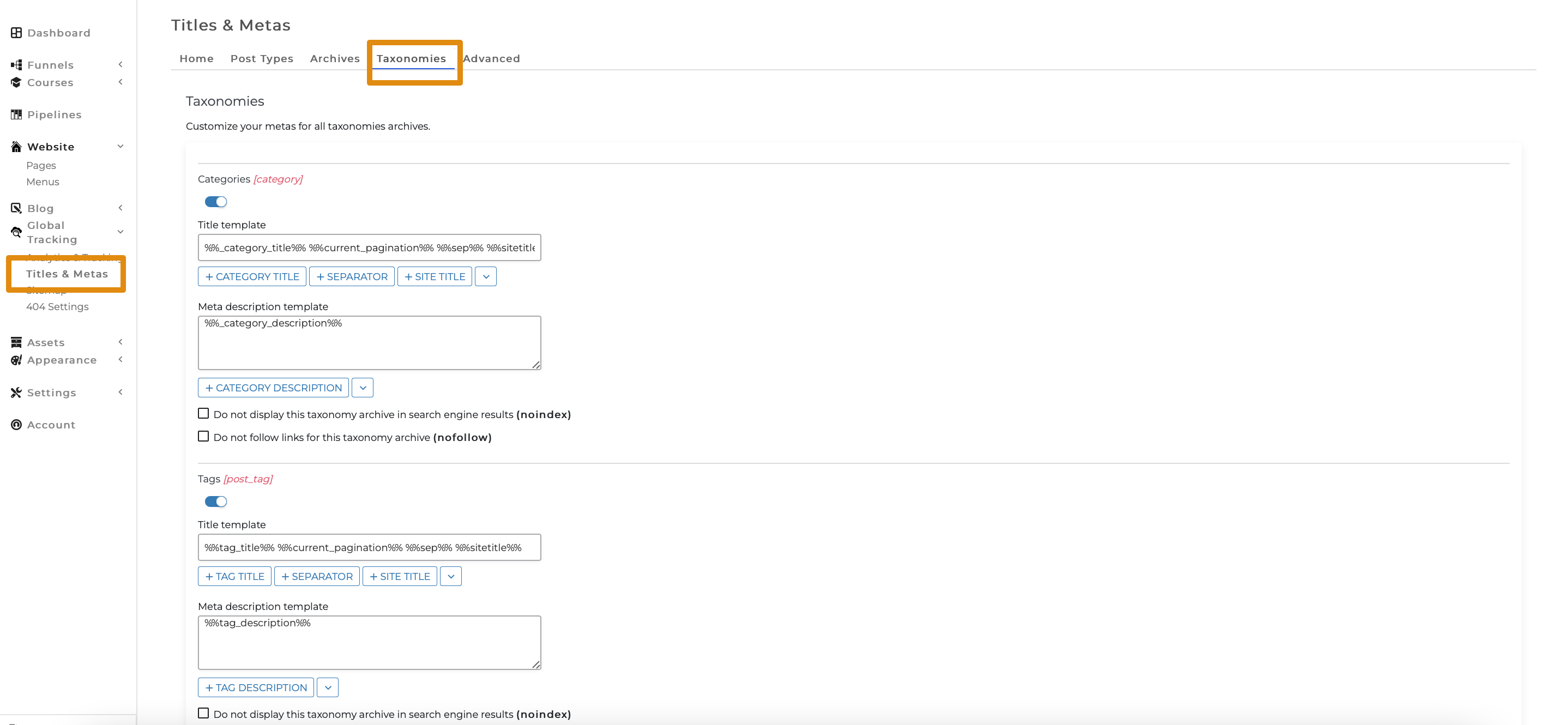 Monosnap Titles & Metas ‹ COA Triage — WordPress 2023-12-26 14-18-42